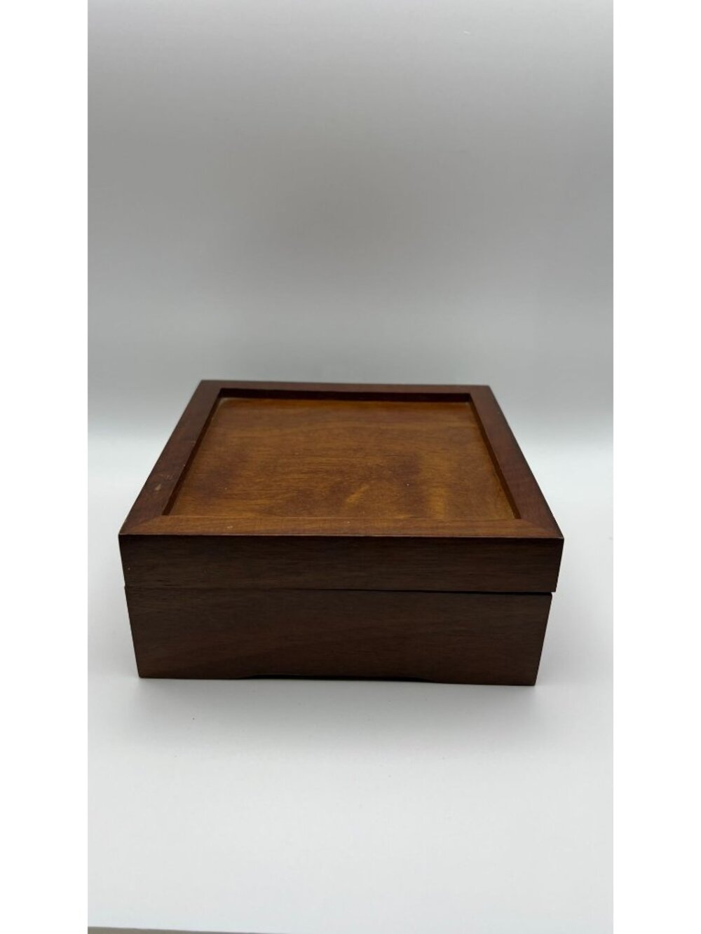 Wooden Keepsake Box With Velvet-Lined Interior By The Creative Circle - Empty